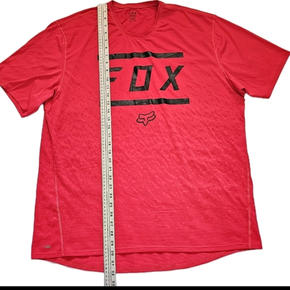 Fox Racing Ranger Tri Dri  Men’s Short Sleeve Red  MTB Biker Cycling Jersy 2XL - Picture 2 of 7